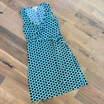 Donna Morgan Womans Blue Green Abstract Dress  Size 6 Photo 5