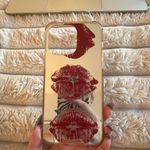 Red Lip Print Mirror Phone Case Photo 2
