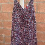 H&M Y2K Blue, Red, White, Floral Low Cut Mini Sun Dress Photo 0