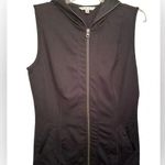 CAbi  black hooded zip up vest Photo 0