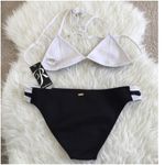 Rampage Caviar Scuba Black & White Bikinis Size M Photo 1