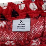 Sleepwear Pajama Pants Womens Small Red Christmas Holiday Geometric NWOT Photo 3