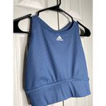 Adidas  Sports Bra Blue High Neck Womens Size Large Photo 1