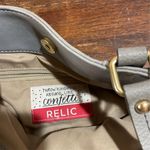 Relic  Charcoal Gray Vinyl Shoulder Tote Purse with Zipper Pockets for Women​​ Photo 2