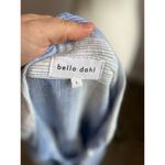 Bella Dahl 3/4 Roll-Tab Sleeve Stripe Linen Blend Shift Resort Dress Sz L Photo 4