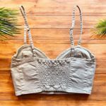 Amuse Society Beige Cream Bustier Crop Top – Size M Photo 2