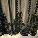 Guess by Marciano  Black Dress bell sleeves velour pattern on skirt and waist Photo 4