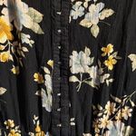 American Eagle Women's Jumpsuit Black Daisy Floral Size Small V-Neck Date Night Photo 5