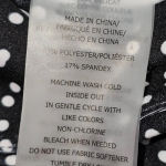 Betsey Johnson  Womens Black Polka‎ Dot Leggings Small Photo 3