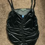 Scene black velvet spaghetti strap tank top 9/10 Photo 0
