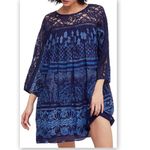 Free People NWT Sun Daze Mini dress in Navy Photo 4