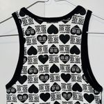 Harajuku Lovers by Gwen Stefani Ringer Tank Top Black & White Hearts S Small Y2K Photo 6