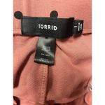 Torrid women's gaucho pants pink with black polka dot size 1x Photo 2