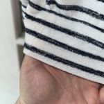 A New Day Women’s Size XS White & Black Striped Pullover Preppy Sweater Hoodie Photo 6