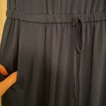 NWT short sleeve jumpsuit with draw string waste, pockets Blue Photo 1