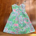 Lilly Pulitzer Womens Seasalt Blue On Parade Easton Dress 2 Photo 2