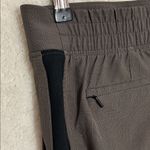 Athleta  Brooklyn Ankle Pant Brown Houndstooth Black Side Stripe Womens Size 8 Photo 8