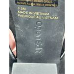 Open Edit Platform Sandals Size 8.5 Black Square Open Toe Knotted Heels Photo 6