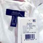 Aidan Mattox Aidan by  V-Neck Draped Column Gown in Ivory Size 8 New w/Tag $195 Photo 3