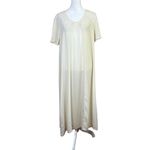 VTG Rositta 100% Silk Nightgown Maxi Ivory Bridal Victorian Romantic Sz M Lace Size M Photo 5