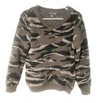 Barefoot Dreams  Cozychic Small Sweater Black Gray Seaside Crew-Neck Photo 0