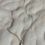 Long Brass Statement Necklace Gold Photo 0