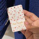 Free People Sea Bright Cropped Boxy Knit Sweater New With Tags Size Lar… Photo 4