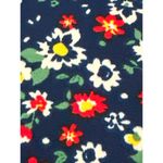 CCC Floral Sleeveless Blouse With Lace Trim V Neck Navy Size XL Photo 7