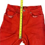 Everlane  Way High Jeans Straight Leg High Rise Red Dyed Womens 28 Tall Photo 6