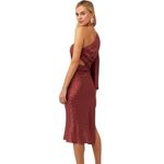 Jen's Pirate Booty NWT Jen’s Pirate Booty Nebula Vermillion One Shoulder Burgundy Dress Photo 2