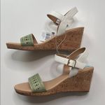 XOXO Women's Sienna Wedge Green and White Sandals Size 8.5 NWT Photo 9