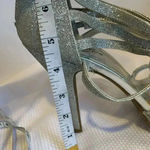 Unlisted  Strappy Silver 4 Inch Stiletto Platform Heels Shoes Women’s Size 9 Photo 10