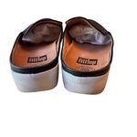 FitFlop Black Leather SupercomFF Comfy Loafer Mules US 8.5 Slip On Shoes in GUC Photo 5