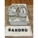 Sandro NEW Embellished Elympia leather sandals White size 37 / 6.5 Photo 6