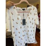 Rails  CARA PRINTED TEE WHITE PINAS Size XL‎ Brand New Photo 8