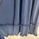 NEW Gigio UMGEE Boho Dress Blue Babydoll Ruffled Knee Length Cottagecore Size S Photo 4