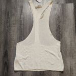 Free People  Intimately Ivory T-Back Crop Muscle Cami Tank Top Size S Photo 3