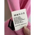 Jacquemus Ribbed Knit Mini Dress Size EU40 US 8 Pink Open Back Collared SS Photo 9