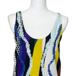 Diane Von Furstenberg  Womens Glass Patch Jackie Sequin Silk Tank Top Size Small Photo 3