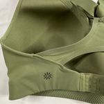 Athleta Advance Olive Green Sports Bra Mesh Back sz 32DD Gym Molded High Impact Photo 2