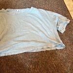 Splendid  xs blue crop top oversized Photo 3