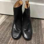 joe's jeans joes black leather high heeled ankle boots (size 8) Photo 1