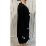 Karl Lagerfeld  Paris Black Cardigan Duster Sweater Old Money Designer Minimalist Photo 2