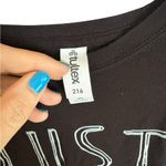 Tultex  Black Graphic Tee Photo 1