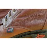 Justin Boots Justin Women's L0902 Brown Leather Roper Work Boots, Size 9B, Ankle Boots Photo 3