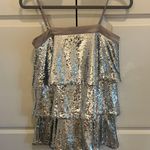 Tea & Cup Sequin Disco Layered Mini Dress Photo 0