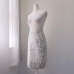 Vintage ‘90s K. Milburn Black & White Snakeskin Print Knee Length Pencil Skirt Size XXS Photo 2