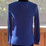 belle du jour Soft Knit Twist Front Long Sleeve Top Coastal Navy Size XS. NEW Photo 2
