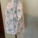 C&C California  Palm Tree Tropical Print Short Sleeve Linen Shirt Women’s Medium Photo 5