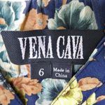 Vena Cava Y2k Vintage Sweetheart Neutral Floral Midi Dress Silk Small Blue Size 6 Photo 3